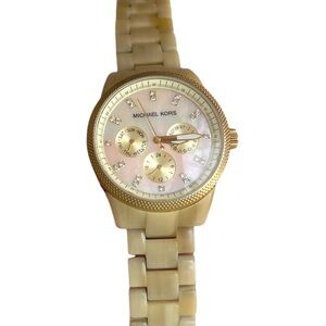 Michael Kors Women's MK5039 Ritz Horn Gold Watch